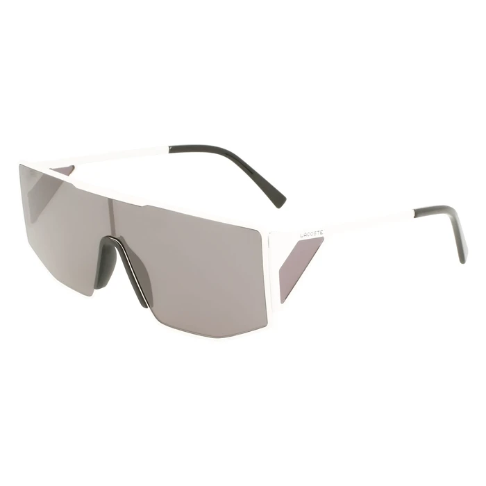 Lacoste Unisex Sunglasses L253S-6219101 (62/19/150) White Metal Frame, Grey Lenses, Category 3