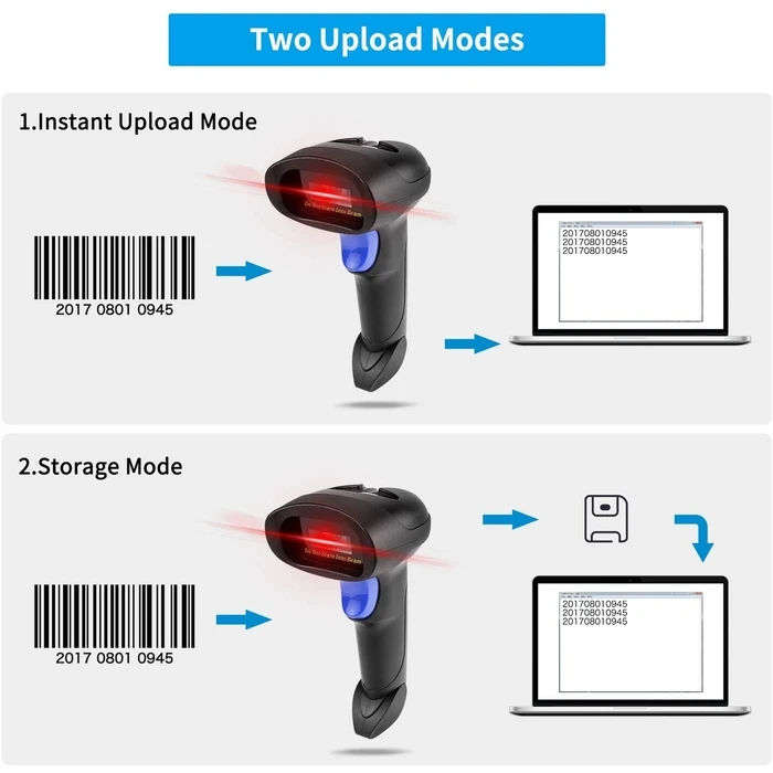 Barcode Scanner Netum 2,4G Wireless CCD With STAND