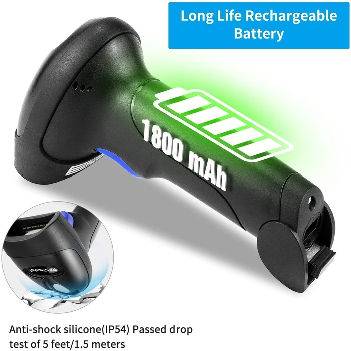 Barcode Scanner Netum 2,4G Wireless QR 2D SCANNER With STAND