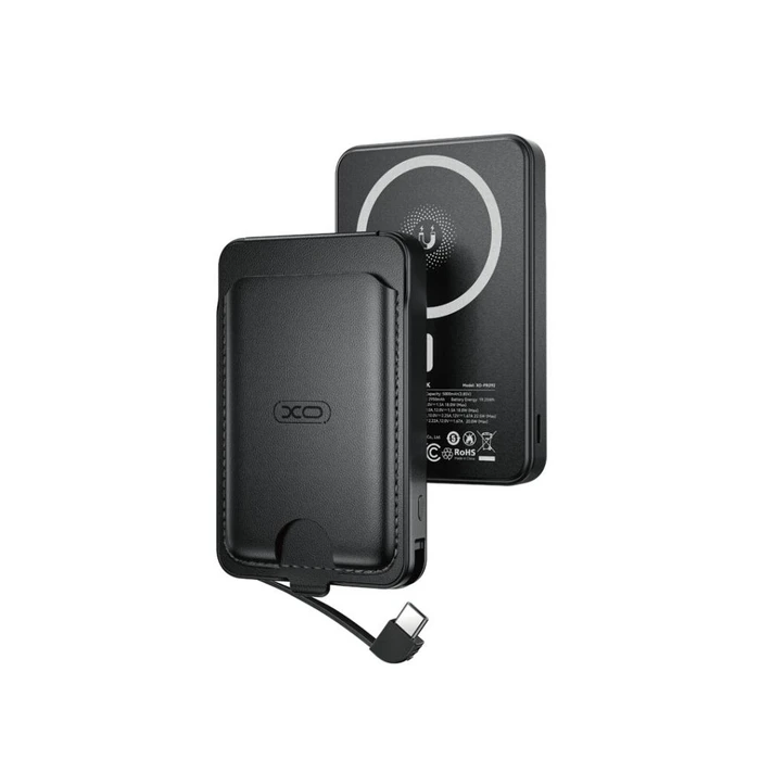 XO PR292 Πολυλειτουργικό Μαγνητικό Power Bank 5000mAh με USB-C