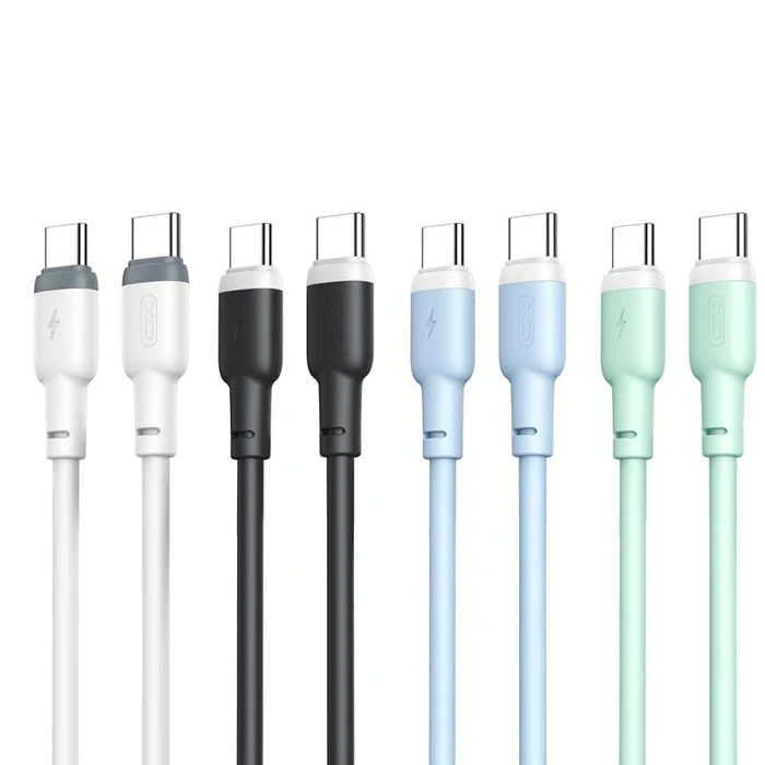 Καλώδιο USB XO NB208B Φόρτισης TypeC Σε TypeC 60W 1m Μπλέ