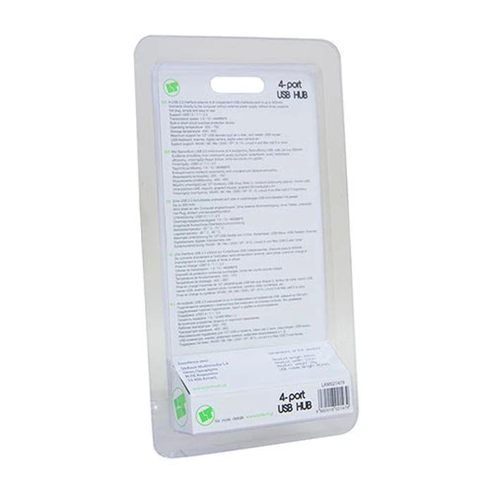 USB Hub Lamtech 4-PORT Black