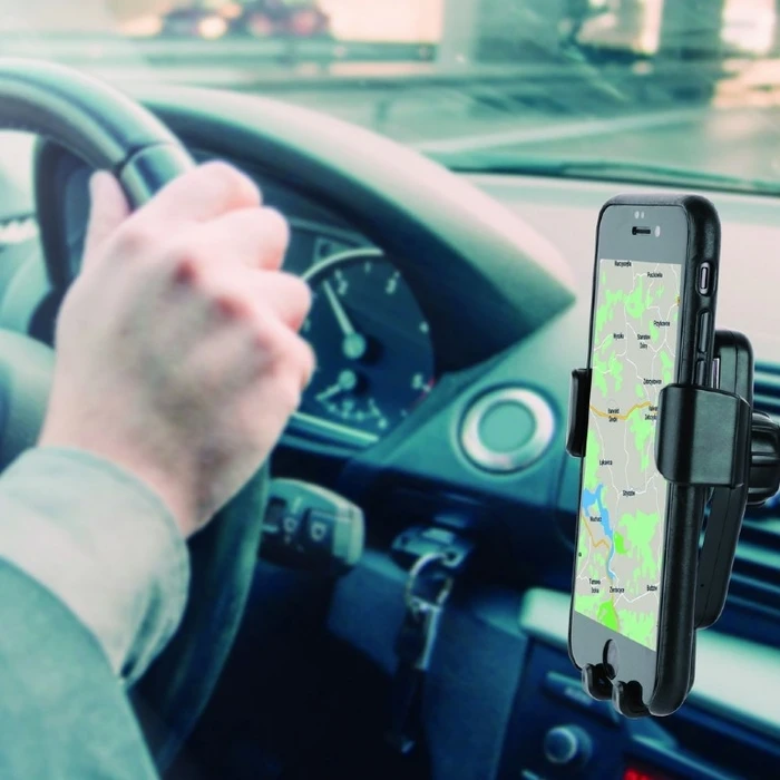 Βάση Κινητού Αυτοκινήτου Lamtech With QI Wireless Charger 10W