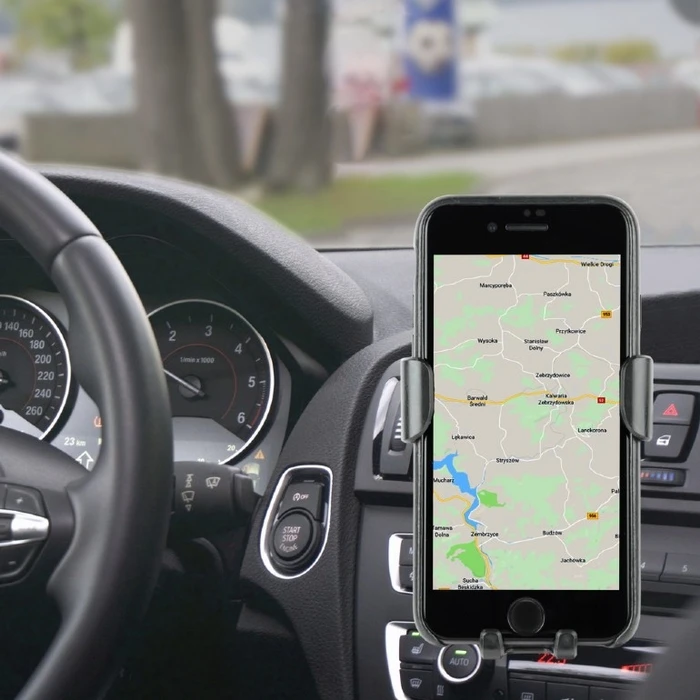 Βάση Κινητού Αυτοκινήτου Lamtech With QI Wireless Charger 10W