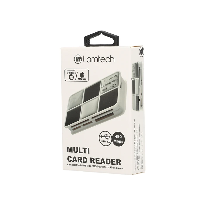 Card Reader Lamtech MULTI Black SILVER