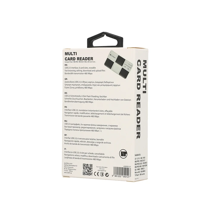 Card Reader Lamtech MULTI Black SILVER