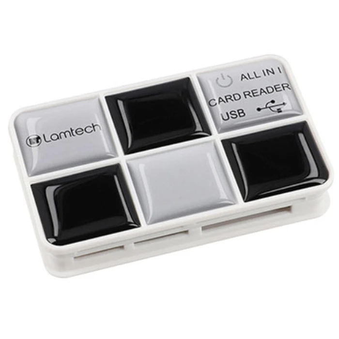 Card Reader Lamtech MULTI Black SILVER
