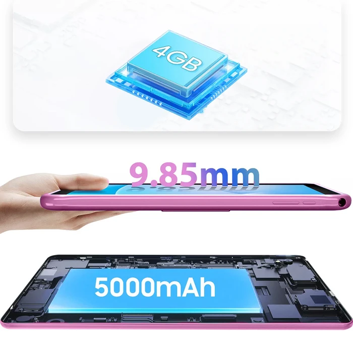 Tablet Lamtech Octa-Core Kid 10.1' 4Gb+64Gb Android 14 Blush Pink Fairyland