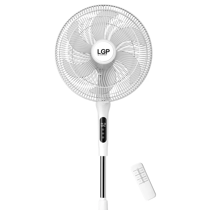 Ανεμιστήρας Ορθοστάτης Lgp 16' 40cm 55w With Remote Control And Timer White