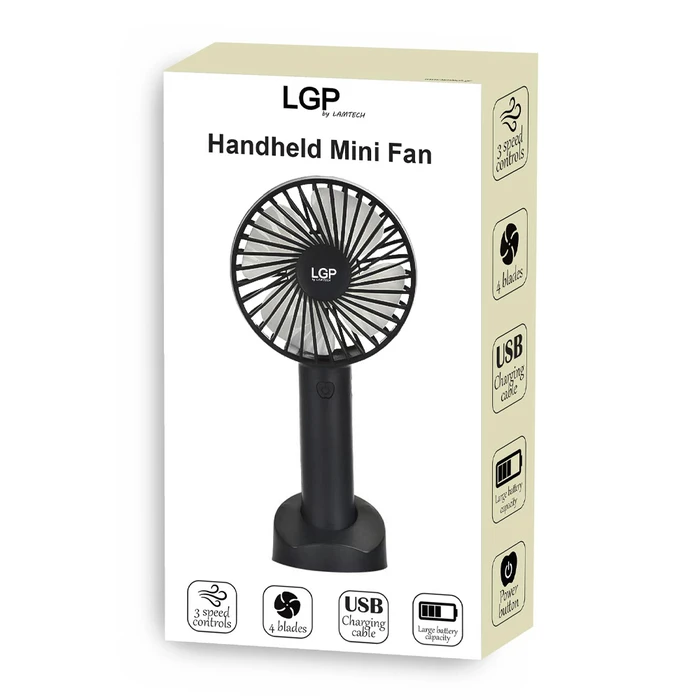 Ανεμιστήρας Χειρός Lgp Black