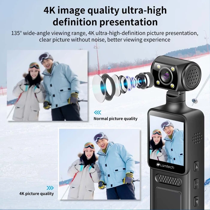 Action Camera Lamtech 4K 180Ο With Wifi