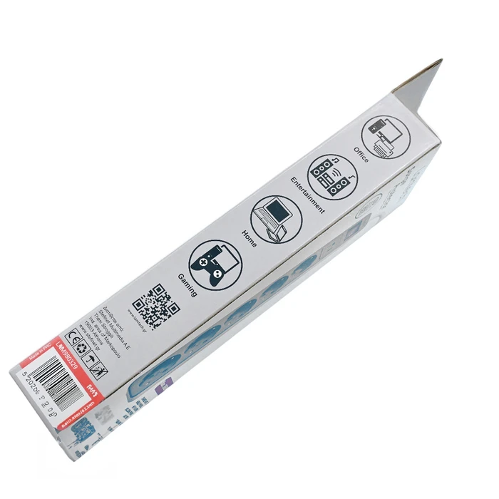 Πολύπριζο Lamtech 5Way Surge Protector With 1Xtype-C 1XUSB 5Xschuko Black/White 1.5M