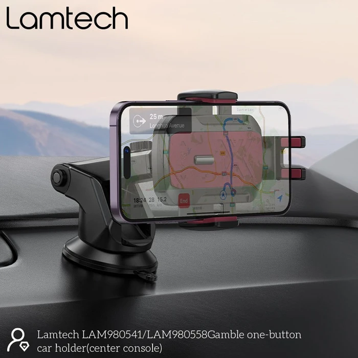 Βάση Κινητού Αυτοκινήτου Lamtech Multi-Angle for Up To 7' Black/Red