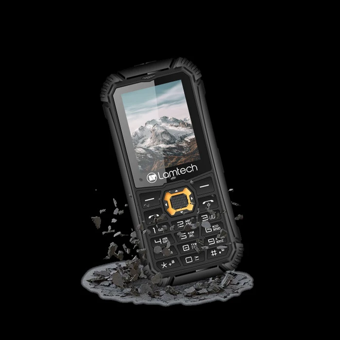 Κινητό Τηλέφωνο Lamtech 2g Dual Sim Rugged Phone 1800mah Black/Orange