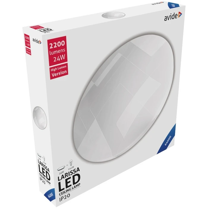 Πλαφονιέρα Οροφής Avide LED Μοντέρνα Larissa 24W 375*70mm Ψυχρό 6400K