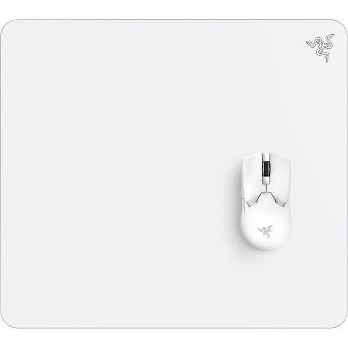 MousePad Razer ATLAS - White - Glass Gaming - Premium Tempered Glass - Dirt and Scratch-Resistant