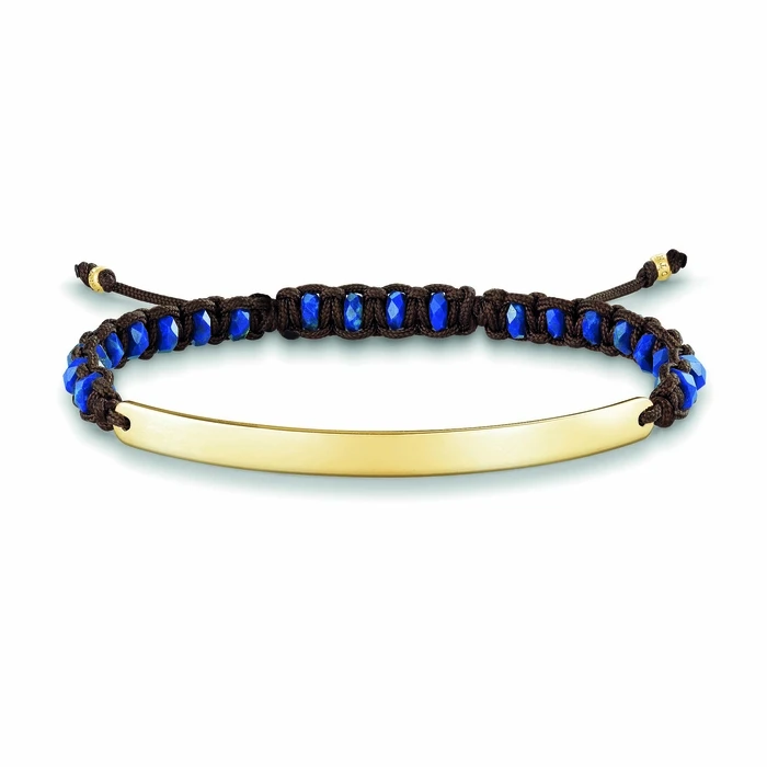 Γυναικείο Βραχιόλι Thomas Sabo Lba5689232L19 (19cm) από Ασήμι Blue, Gold