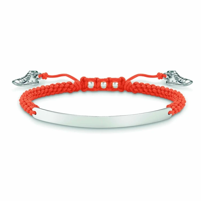 Γυναικείο Βραχιόλι Thomas Sabo A00641738L21V (21cm) από Ασήμι Orange, Silver