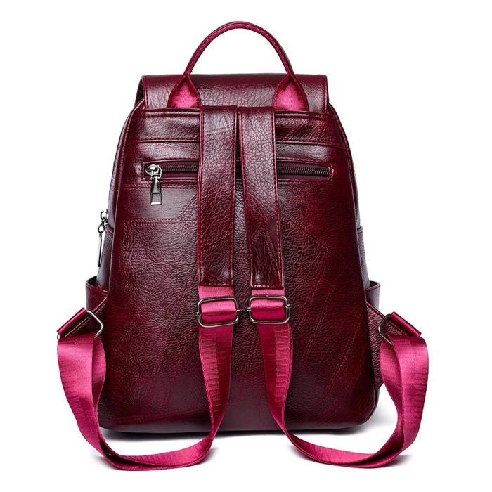 Γυναικεία Τσάντα Roxxani Πλάτης Lbag-0019, Κόκκινη