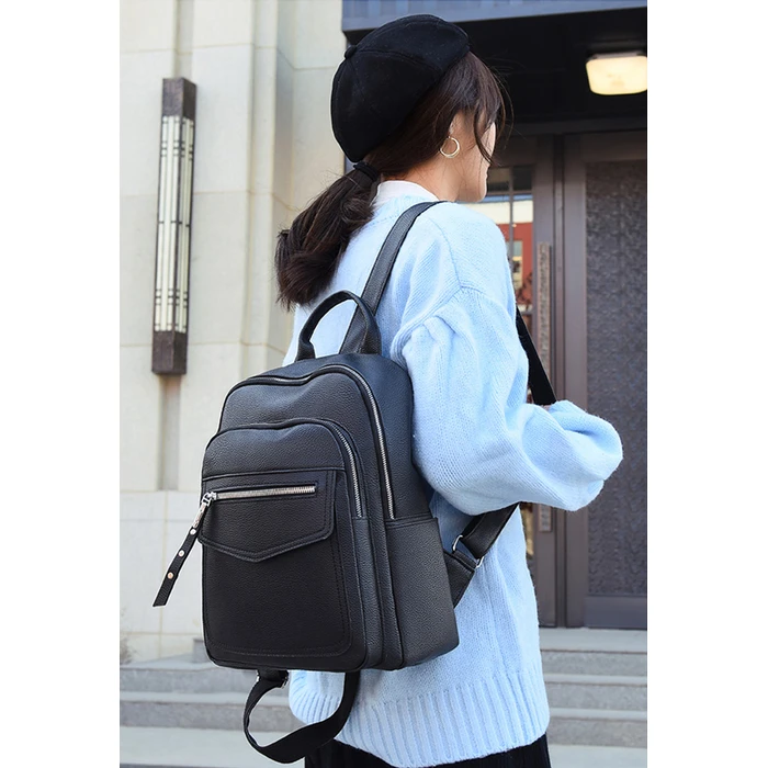 Γυναικεία Τσάντα Roxxani Πλάτης Lbag-0023, Μαύρη