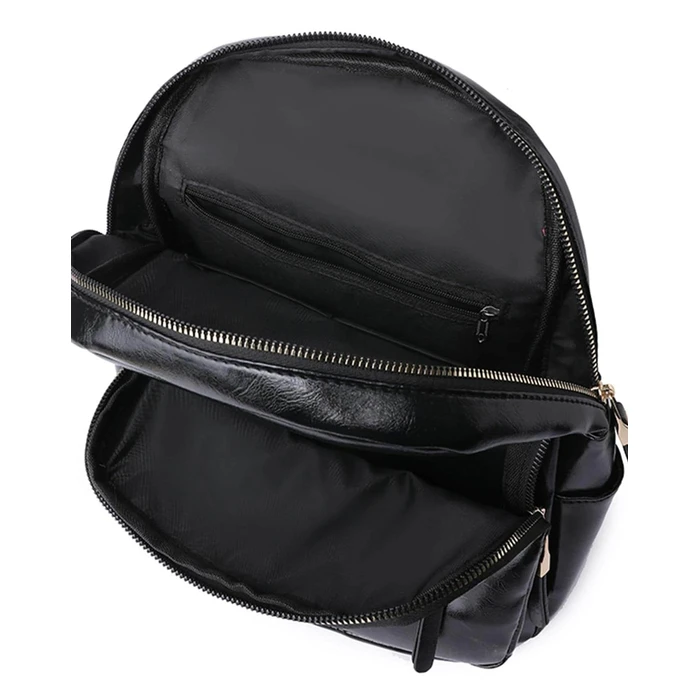 Γυναικεία Τσάντα Roxxani Πλάτης Lbag-0028, Μαύρη