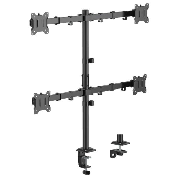 SBOX Βάση Οθόνης Desktop Mount 4xMonitors 17 32 Max VESA 100x100