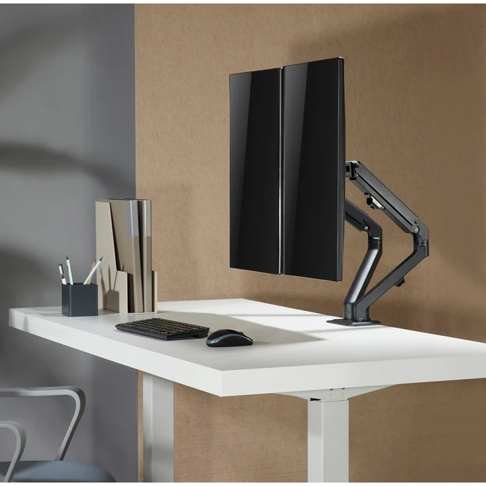 Βάση Monitor Brateck Γραφείου LDT45-C024 για 2 οθόνες 17"-27", έως 7kg ανά οθόνη