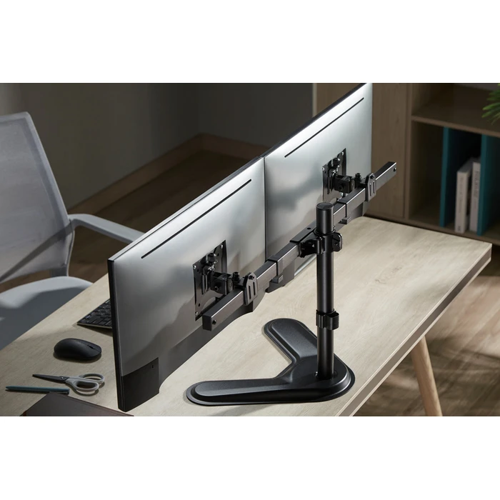Βάση Monitor Brateck Γραφείου LDT57-T02 για 2 οθόνες 17"-32", έως 9kg ανά οθόνη