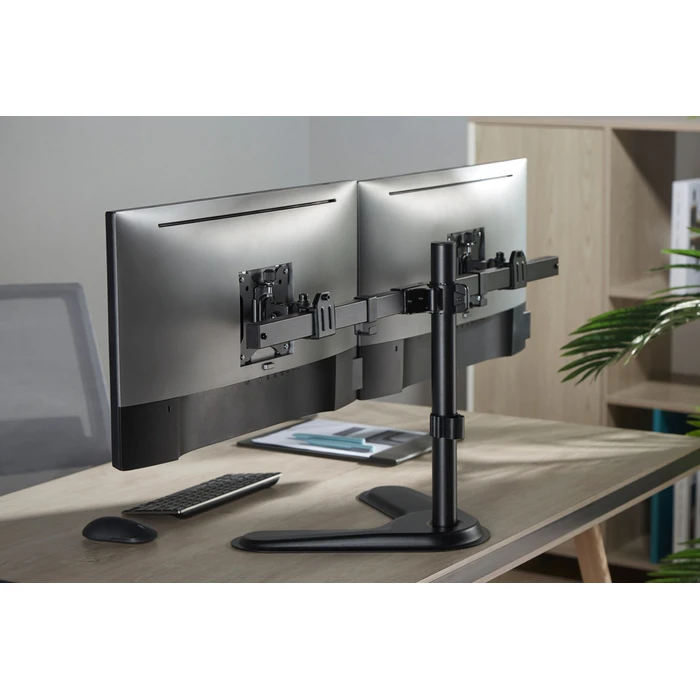 Βάση Monitor Brateck Γραφείου LDT57-T02 για 2 οθόνες 17"-32", έως 9kg ανά οθόνη