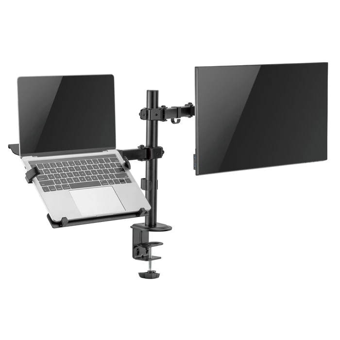Βάση Monitor Brateck Γραφείου LDT66-C024ML για οθόνη 17"-32" & laptop, έως 9kg