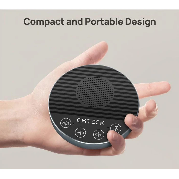 CMTECK LE2102 Επιτραπέζιο Μικρόφωνο USB/USB-C με Ηχείο, Omnidirectional, Μαύρο