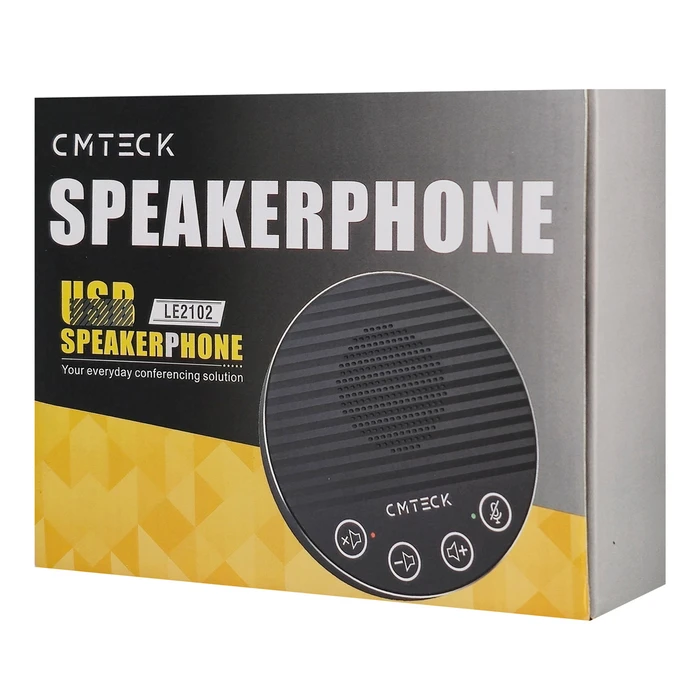 CMTECK LE2102 Επιτραπέζιο Μικρόφωνο USB/USB-C με Ηχείο, Omnidirectional, Μαύρο