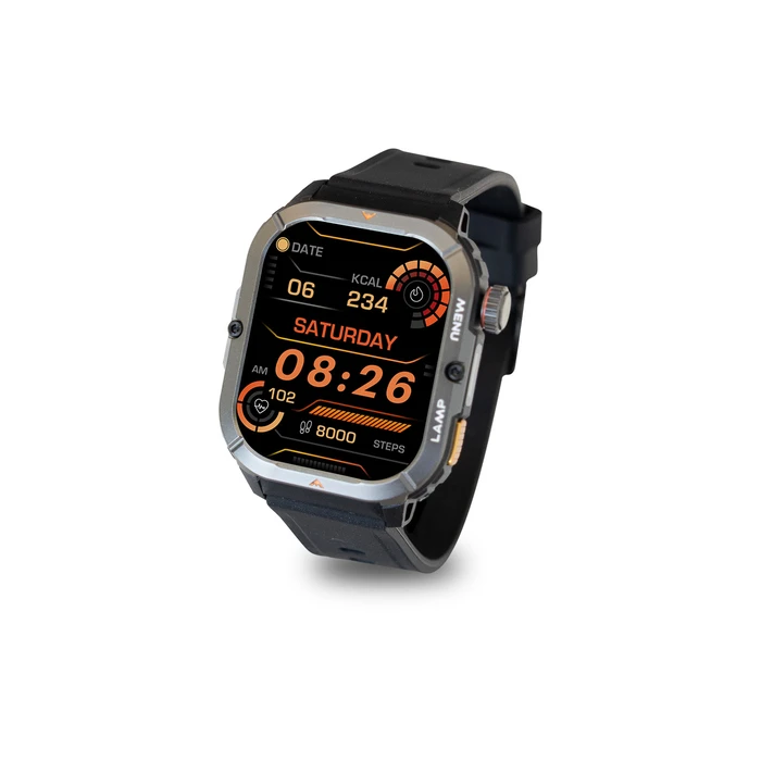 AGM Legion 3 Rugged Smartwatch AMOLED 1.95 Bluetooth Κλήσεις Φακό LED 500mAh