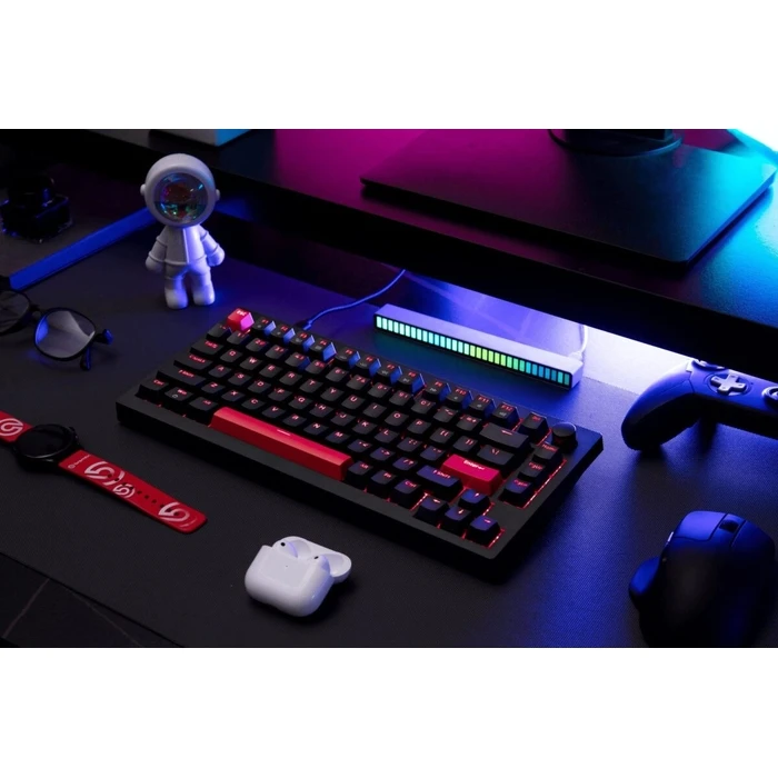 Gaming Πληκτρολόγιο Ενσύρματο Lemokey X4 QMK (X4-A1) Wired Mechanical 75% Red Switch US Layout