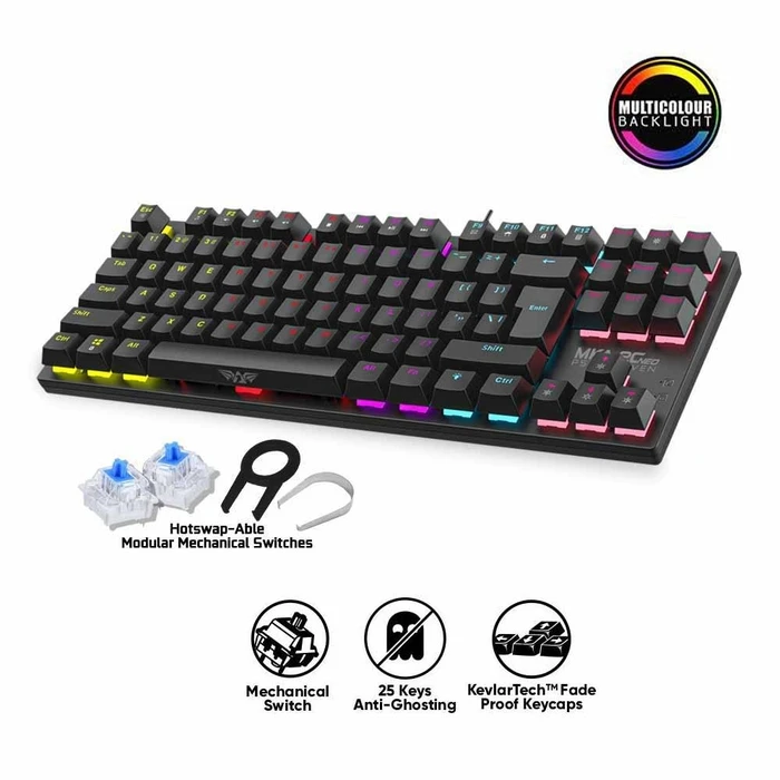 Gaming Πληκτρολόγιο Ενσύρματο Armaggeddon Mechanical MKA-2C NEO Black TACTILE BROWN SWITCH