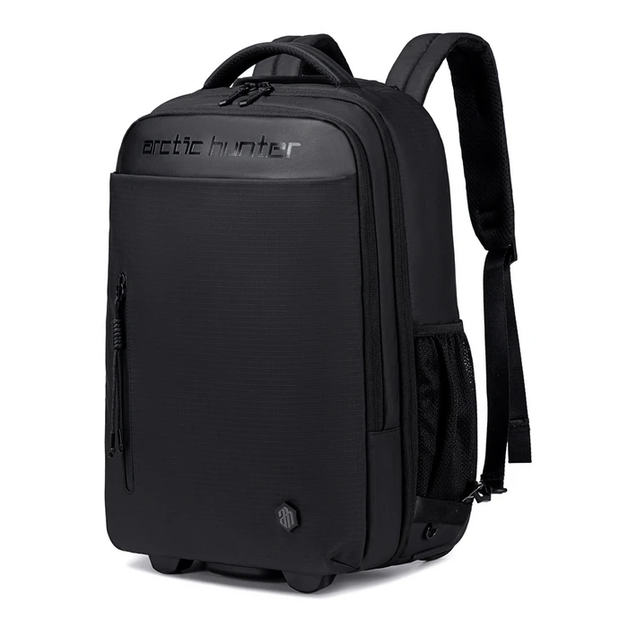 ARCTIC HUNTER Travel Bag with 15.6 Laptop Compartment Wheeled 27L Black