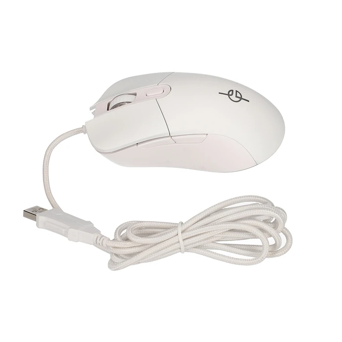 Ποντίκι Gaming Ενσύρματο Lamtech RGB 6400DPI WHITE 'WHITE MOON'
