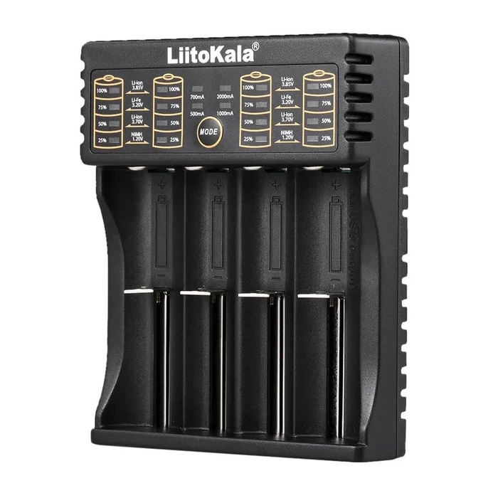 Φορτιστής Μπαταριών LiitoKala LII-402 για NiMH/CD, Li-Ion, IMR, 4 slots