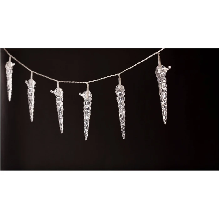 Χριστουγεννιάτικα Λαμπάκια Entac Εσωτερικά Πλαστική Βροχή 11εκ 10 LED 1,65μ (2xAA Δεν περιλαμβ.)