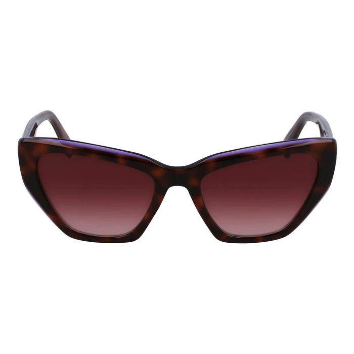 LIUJO Women's Sunglasses LJ794S-5419246 (54/19/140 mm) - Cat Eye, Tortoiseshell Acetate Frame, Red Gradient Lens