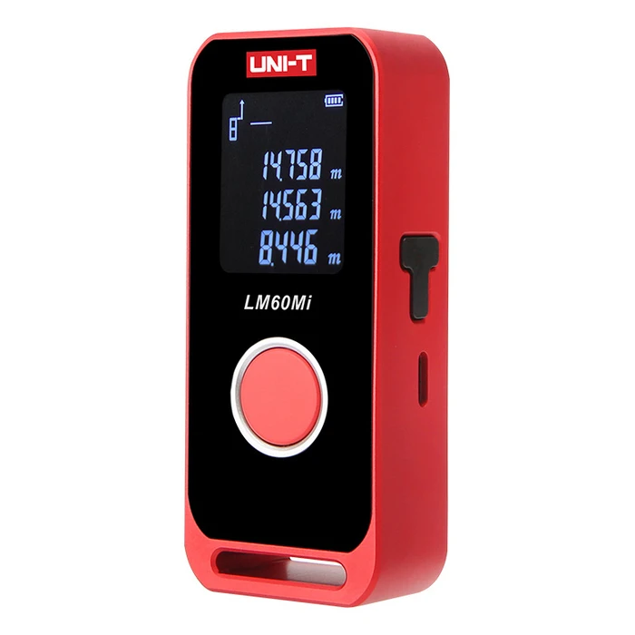 Μετρητής Απόστασης Uni-T Μίνι Laser Lm60Mi, Επαναφορτιζόμενος, M/Ft/In, 60M