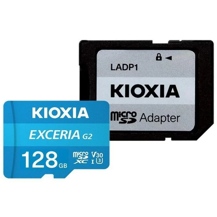 Κάρτα Μνήμης microSD 128GB Kioxia 4K with ADAPTER UHS I U3 V30