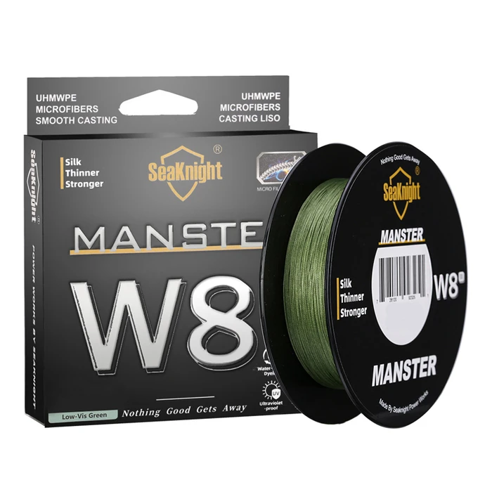 Νήμα Οκτάκλωνο, Seaknight Manster LN3205, 20.4kg, 0.28mm, 300m, πράσινο