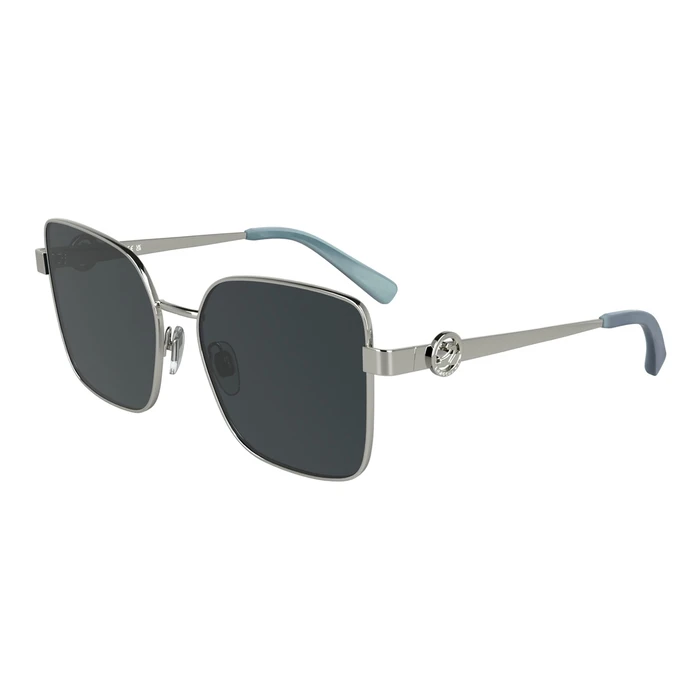 Longchamp Women's Sunglasses LO181S5617044 - Metal Frame, Grey Lenses, 56/17/140 mm
