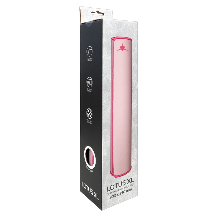 WHITE SHARK Lotus XL (MP-2106 / LOTUS-XL) Pink XXL Gaming Mouse Pad 800 x 350 mm