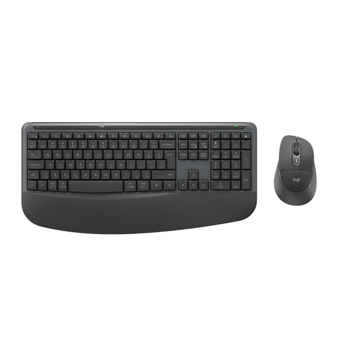 Logitech Comfort Plus MK880 For Business Ασύρματο Σετ Πληκτρολόγιο & Ποντίκι International English Γκρι