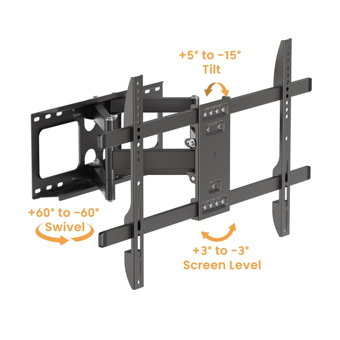 BRATECK επιτοίχια βάση τηλεόρασης LPA69-466W, 37-86", έως 60kg, full motion, weatherproof