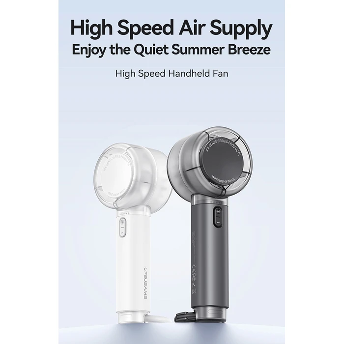 Φορητός Ανεμιστήρας Usams Lu01 με 5 Ταχύτητες, 2000mAh, Λευκός