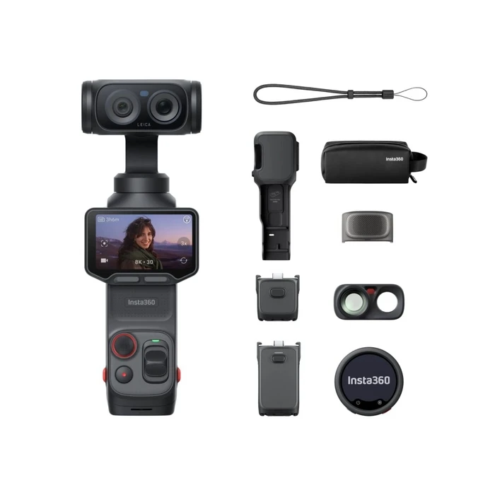 Insta360 Luna Ultra Creator Bundle Μαύρο - Διπλή κάμερα 8K με αισθητήρα 1" Leica Summicron, Triple AI Chip