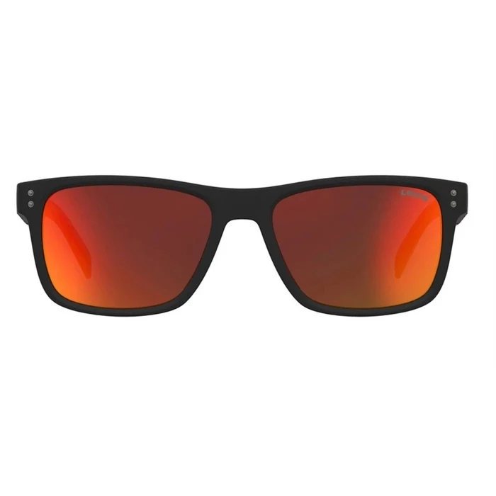 LEVI'S Men's Sunglasses LV-5059-S-BLX (55/17/145) Black Injected Frame, Red/Orange Mirror Lenses, Category 3 UV400